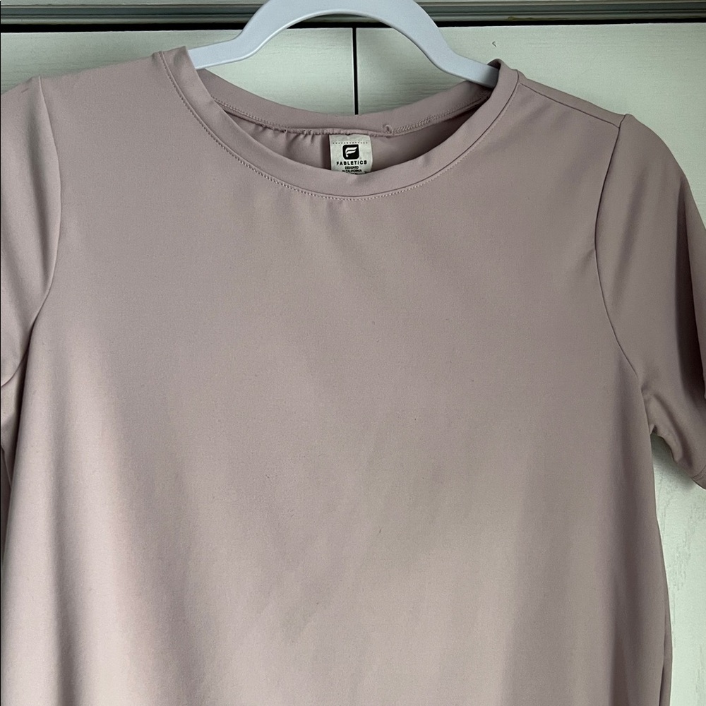 Fabletics Light Pink Short Sleeve Tee - Picture 3 of 7